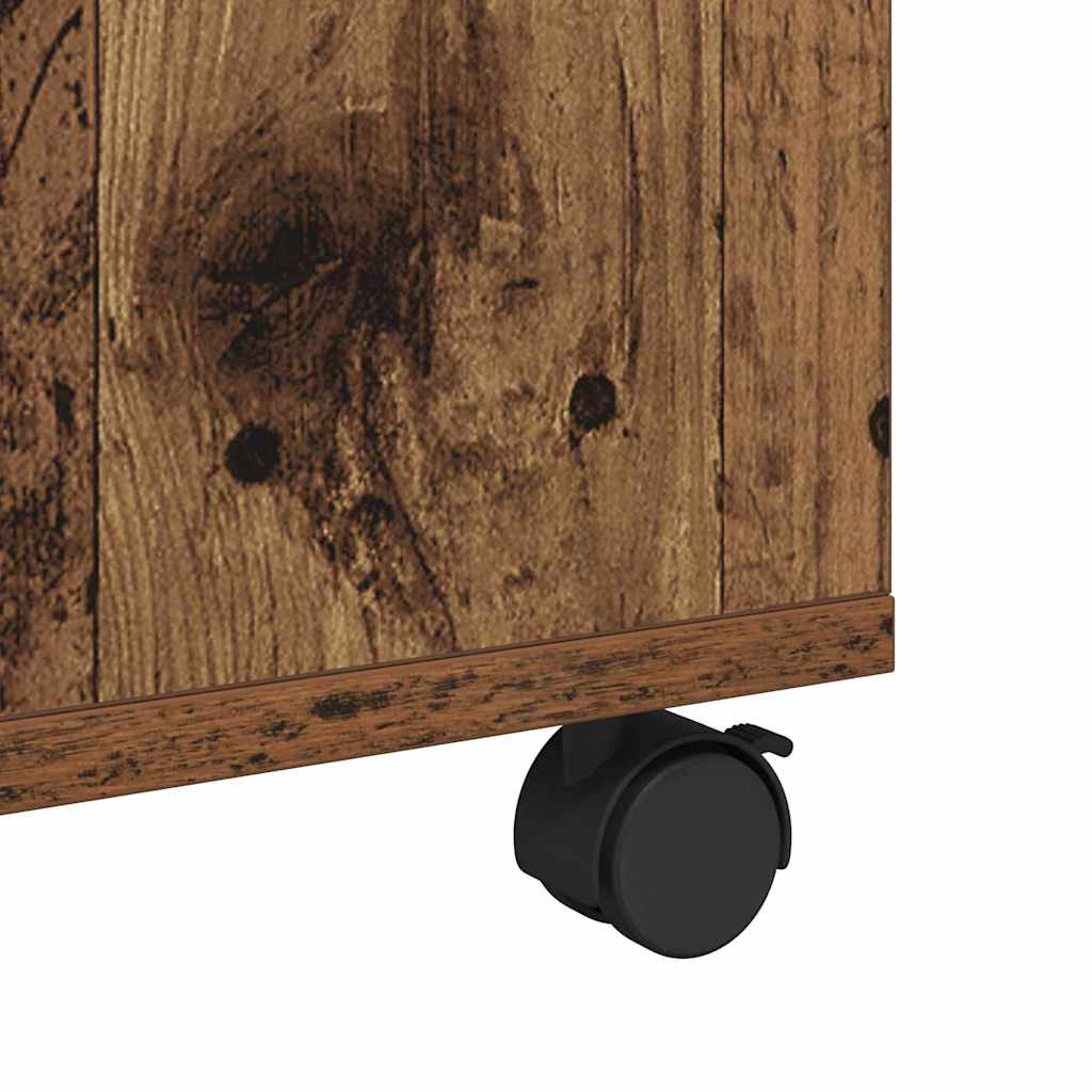 Kaffebord med skuff Gammelt tre 75 x 75 x 38 cm Konstruert tre