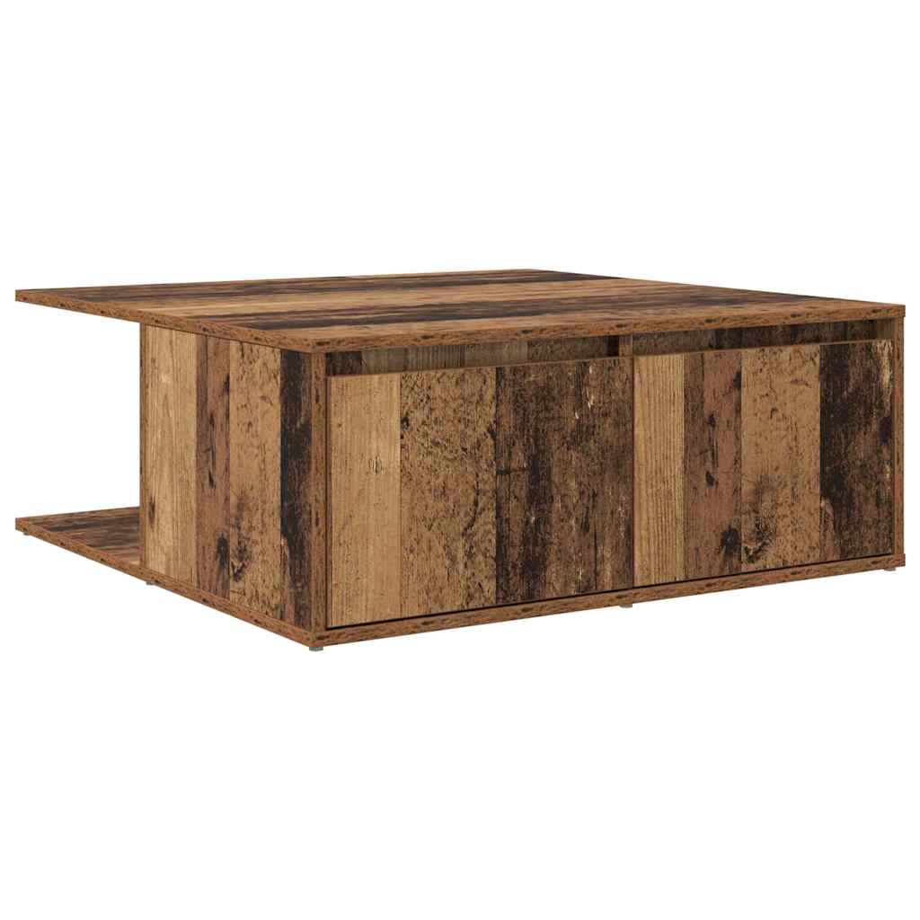 Kaffebord med skuff Gammelt tre 80 x 80 x 31 cm Konstruert tre