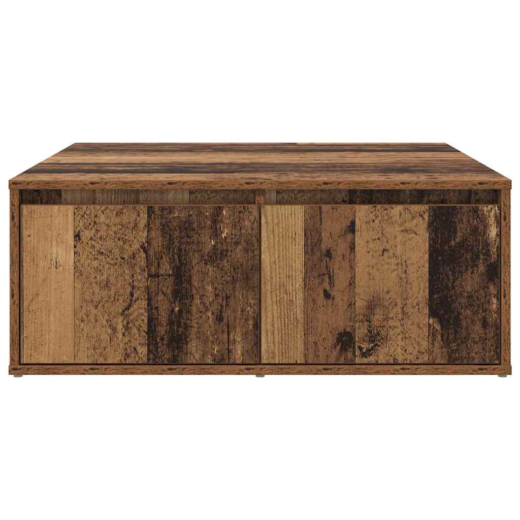 Kaffebord med skuff Gammelt tre 80 x 80 x 31 cm Konstruert tre