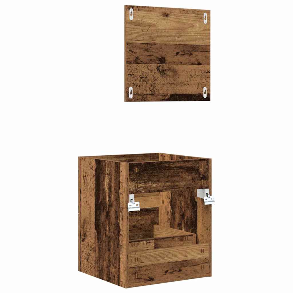 Baderomsinnredningssett med skuff Brun 41 x 38,5 x 48 cm