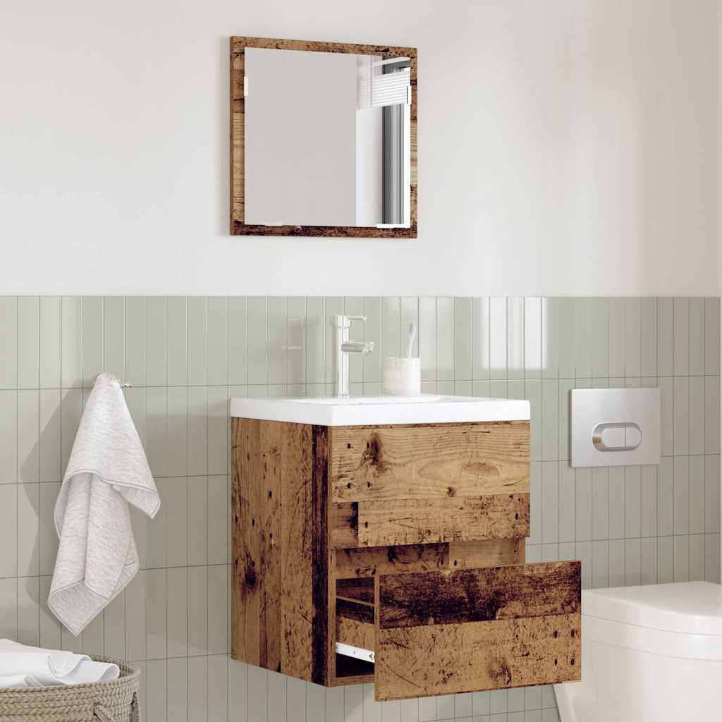 Baderomsskap Gamle tre 41 x 38.5 x 45 cm Konstruert tre