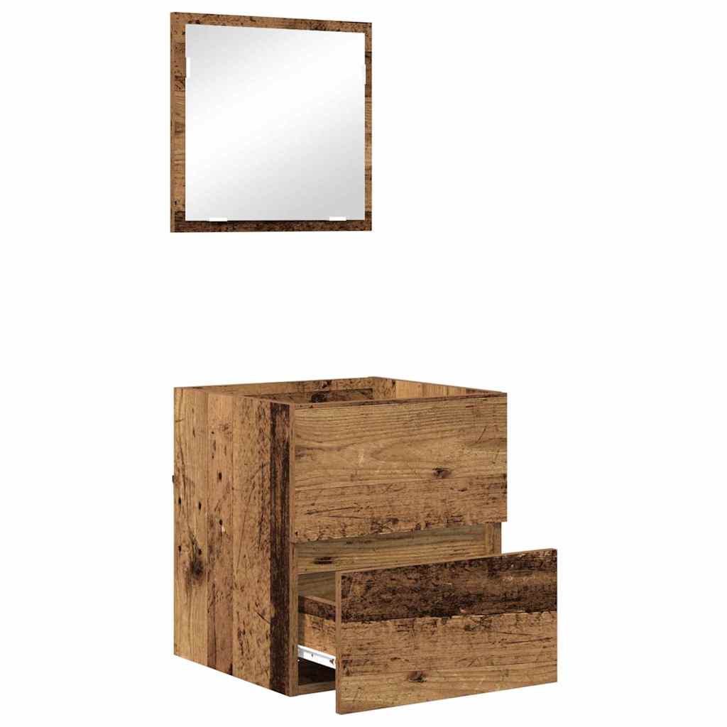 Baderomsskap Gamle tre 41 x 38,5 x 45 cm Konstruert tre