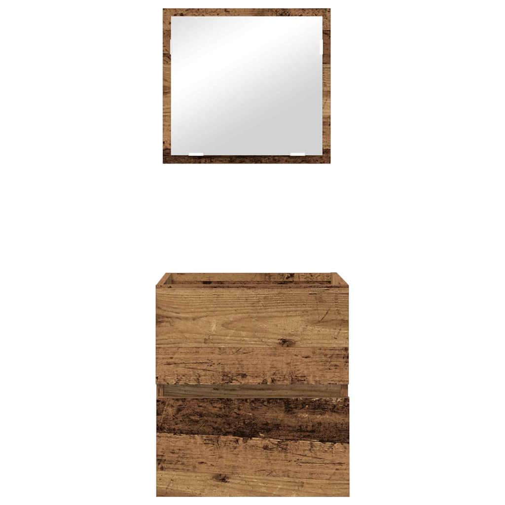Baderomsskap Gamle tre 41 x 38.5 x 45 cm Konstruert tre