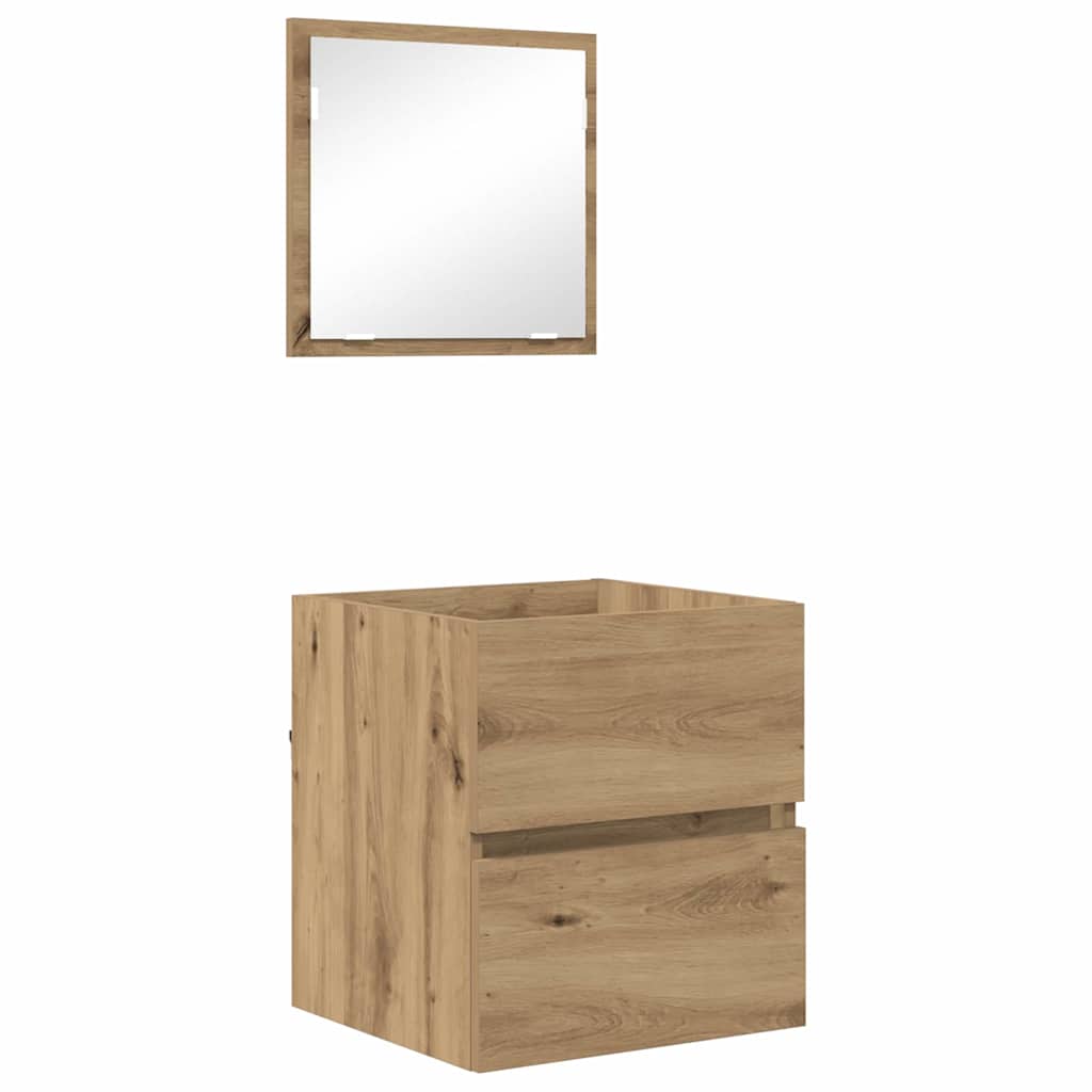 Baderomsskap Artisan Eik 41 x 38,5 x 45 cm Konstruert tre