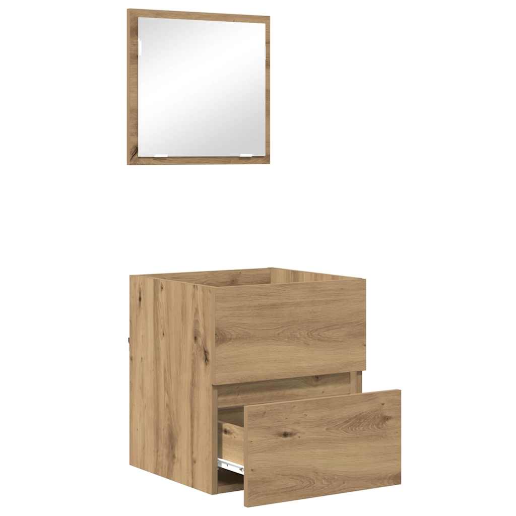Baderomsskap Artisan Eik 41 x 38,5 x 45 cm Konstruert tre