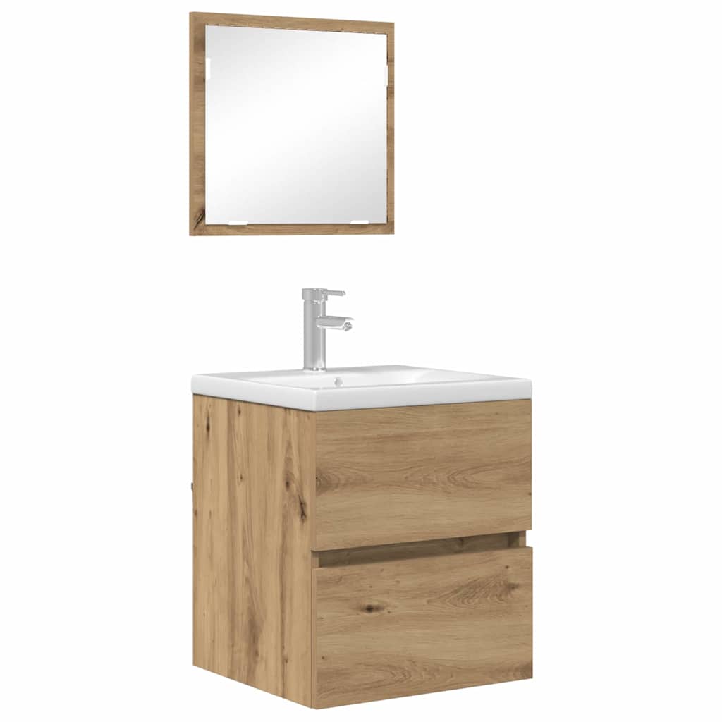Baderomsskap Artisan Eik 41 x 38,5 x 45 cm Konstruert tre