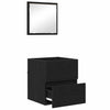 Baderomsskap Svart Eik 41 x 38.5 x 45 cm Konstruert tre