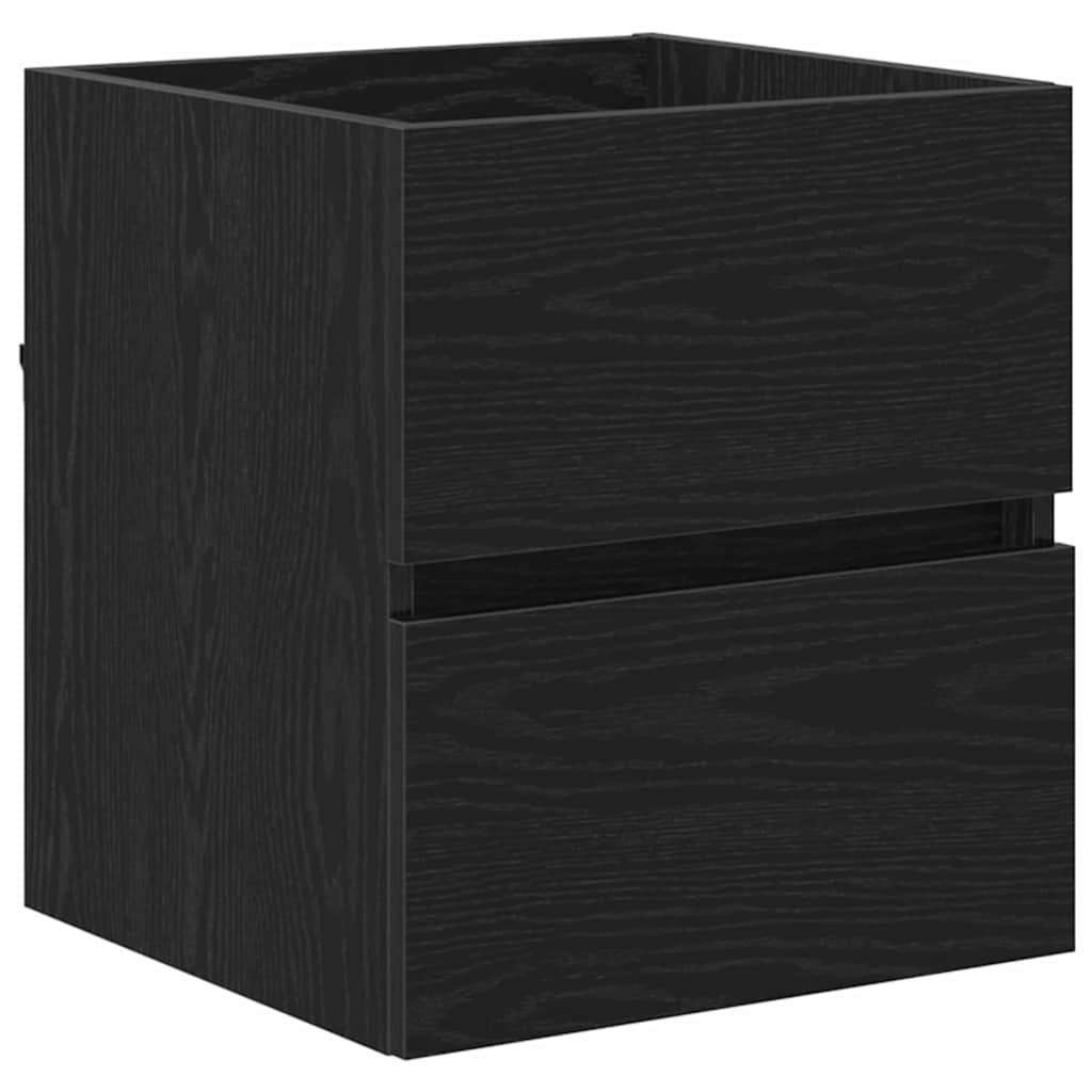 Baderomsskap Svart Eik 41 x 38,5 x 45 cm Konstruert tre
