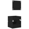 Baderomsskap Svart Eik 41 x 38.5 x 45 cm Konstruert tre