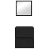 Baderomsskap Svart Eik 41 x 38.5 x 45 cm Konstruert tre