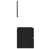 Baderomsskap Svart Eik 41 x 38.5 x 45 cm Konstruert tre