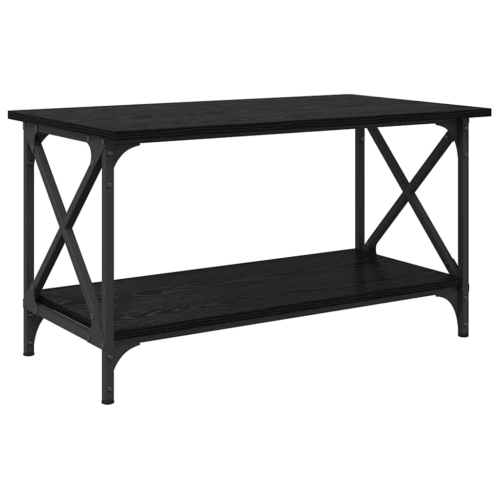 Kaffebord Svart eik 80 x 45 x 45.5 cm Konstruert tre