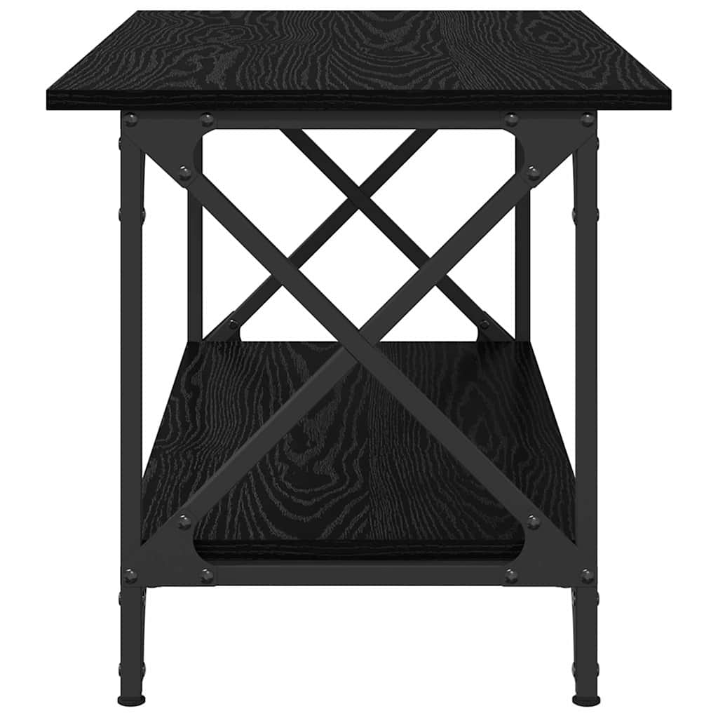 Kaffebord Svart eik 80 x 45 x 45.5 cm Konstruert tre