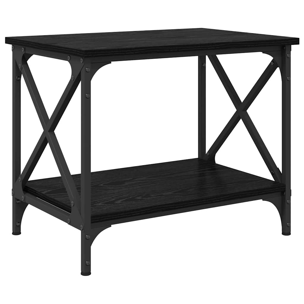 Sidetabell Svart Eik 55 x 38 x 45 cm Konstruert tre