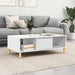 Kaffebord Hvit 102 x 55 x 35 cm Konstruert tre