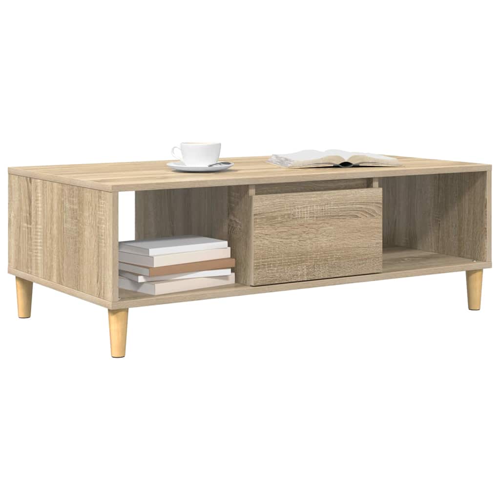 Kaffebord Sonoma eik 102 x 55 x 35 cm Konstruert tre