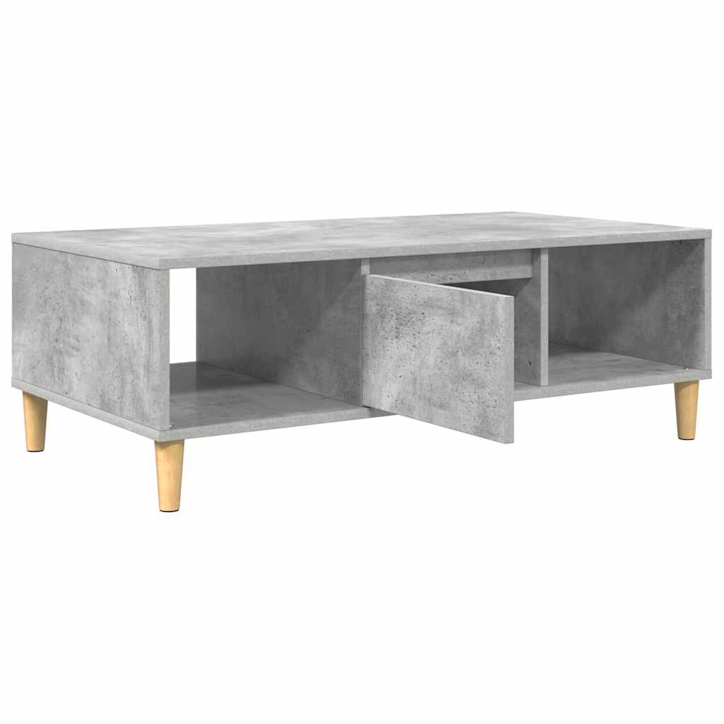 Kaffebord Betonggrå 102 x 55 x 35 cm Konstruert tre
