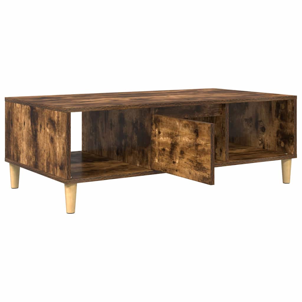 Kaffebord Røkt eik 102 x 55 x 35 cm Konstruert tre