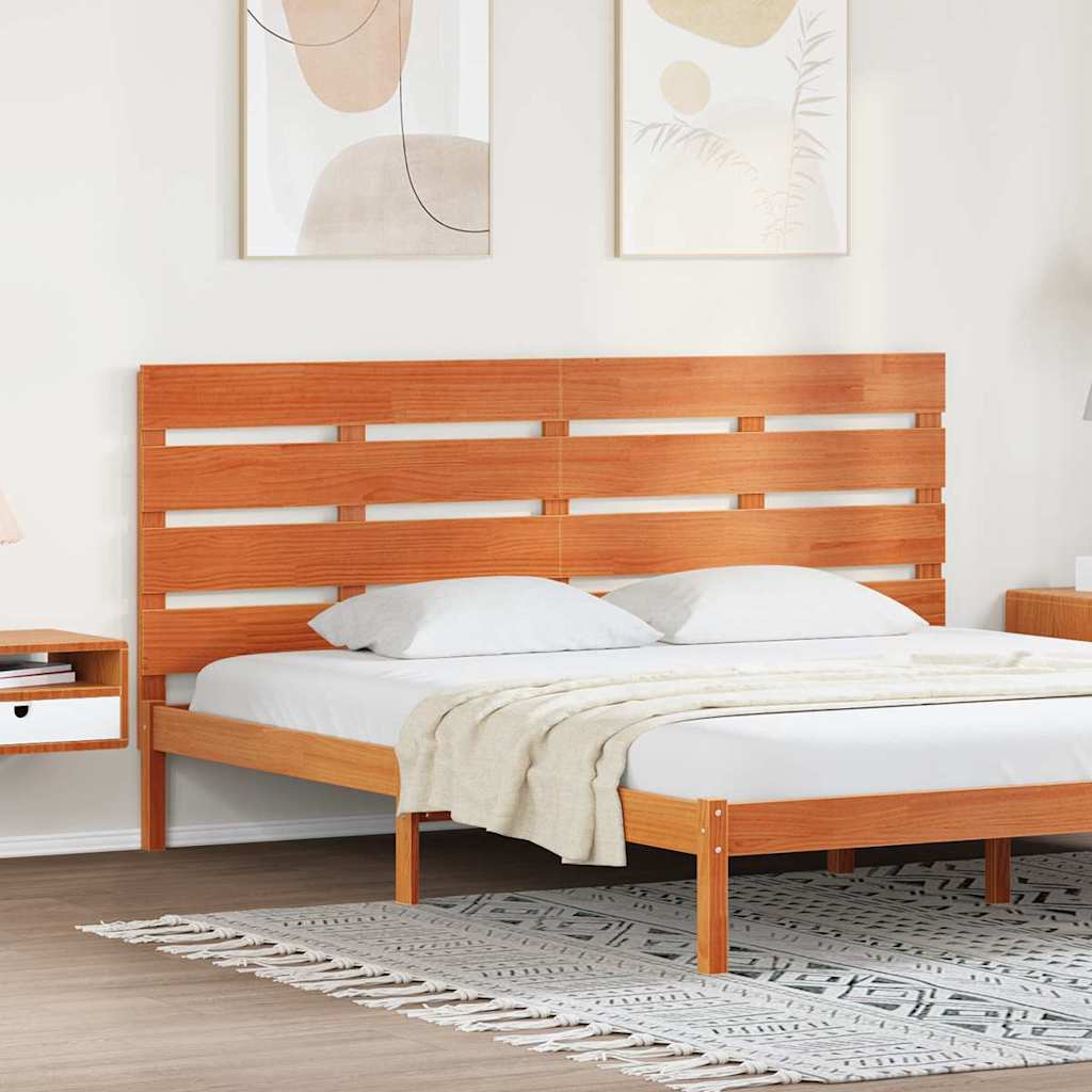 Hodegavl Vokset Brun 200,5 x 3 x 80 cm Massiv furu