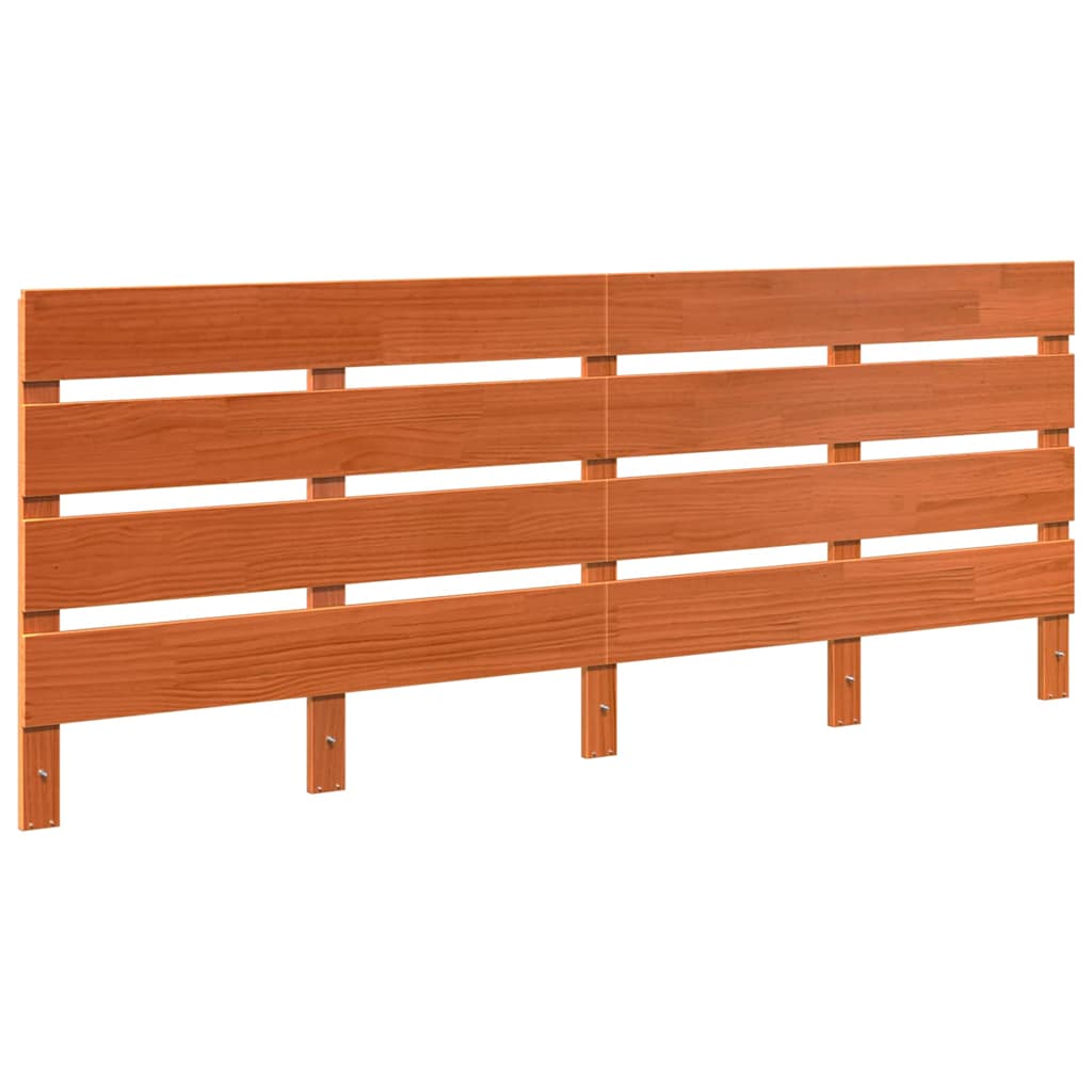 Hodegavl Vokset Brun 200,5 x 3 x 80 cm Massiv furu