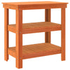 Arbeidsbenk med hylle Voksbrun 78.5 x 50 x 80 cm Heltre furu