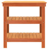 Arbeidsbenk med hylle Voksbrun 78.5 x 50 x 80 cm Heltre furu