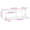 Veggskap Veggmontert Voksbrun 100 x 30 x 35 cm Heltre furu