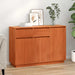Serviesskap med skuff Vokset Brun 110 x 34 x 75 cm Massiv furu