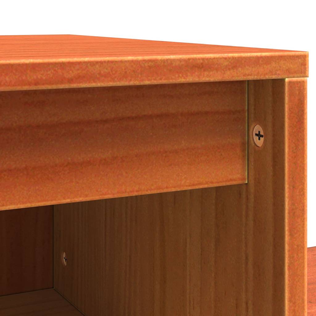 Nattbordskap Vokset Brun 60 x 34 x 51 cm Konstruert tre