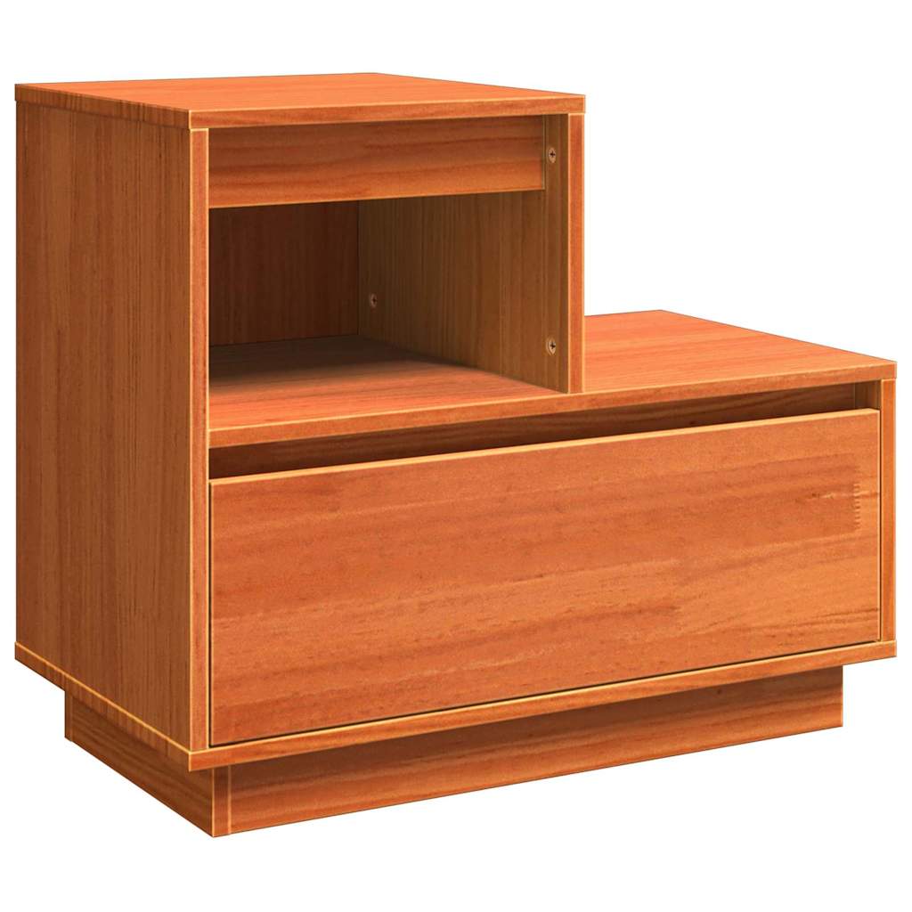 Nattbordskap Vokset Brun 60 x 34 x 51 cm Konstruert tre