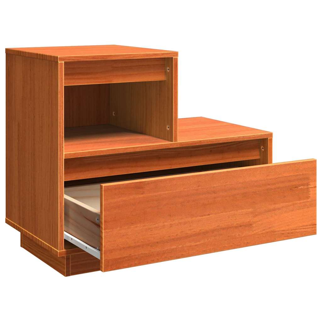 Nattbordskap Vokset Brun 60 x 34 x 51 cm Konstruert tre
