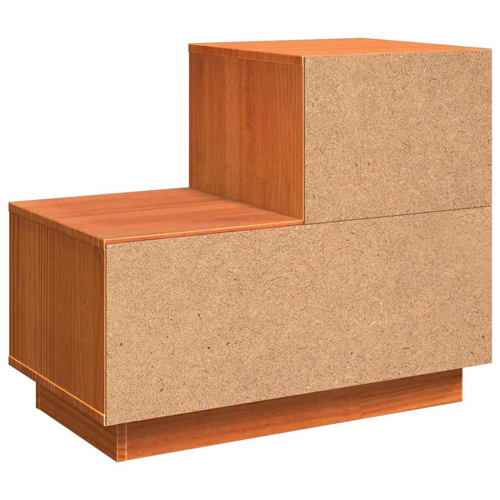 Nattbordskap Vokset Brun 60 x 34 x 51 cm Konstruert tre
