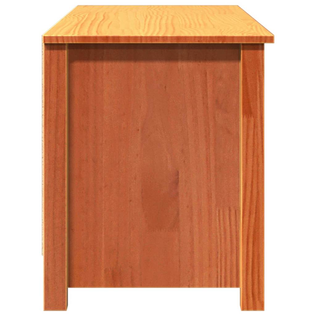 Oppbevaringsbenk 110 x 38 x 45,5 cm Heltre furu Voksbrun