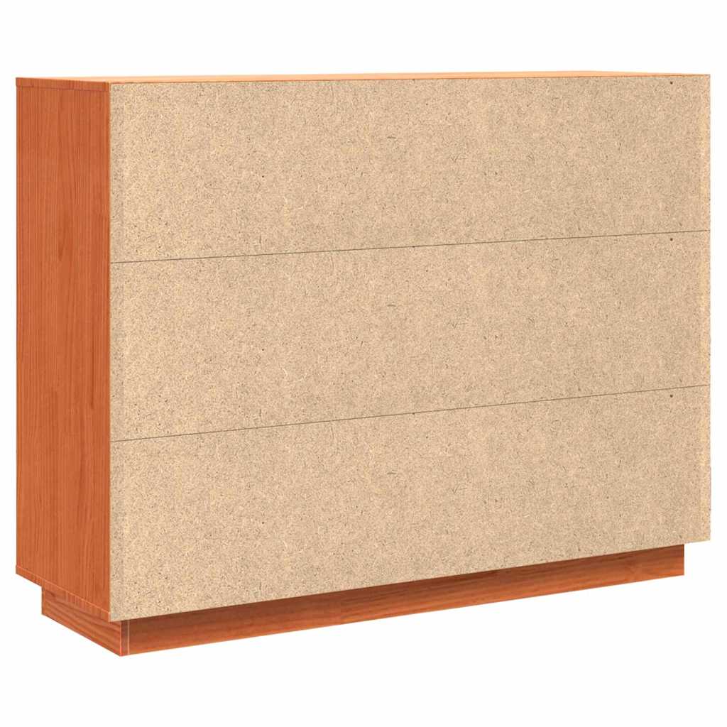 Serviesskap Vokset Brun 104,5 x 34 x 80 cm Massiv furu