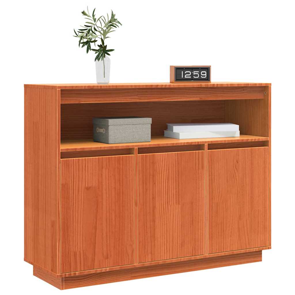 Serviesskap Vokset Brun 104,5 x 34 x 80 cm Massiv furu