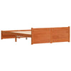 Sengestamme med hodegjerde Voksbrun 140 x 190 cm Heltre furu