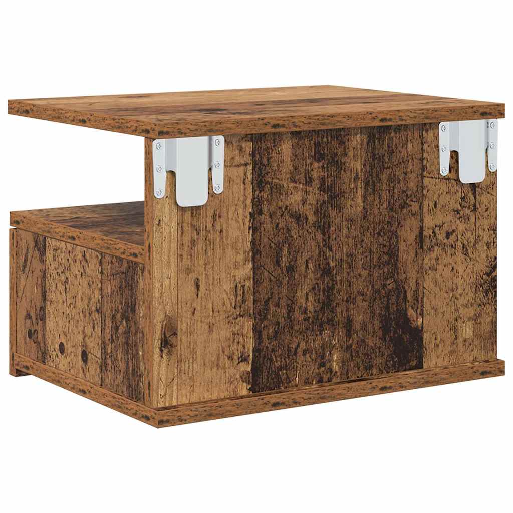 Flytende Nattbord Gammelt tre 40 x 31 x 28 cm Konstruert tre