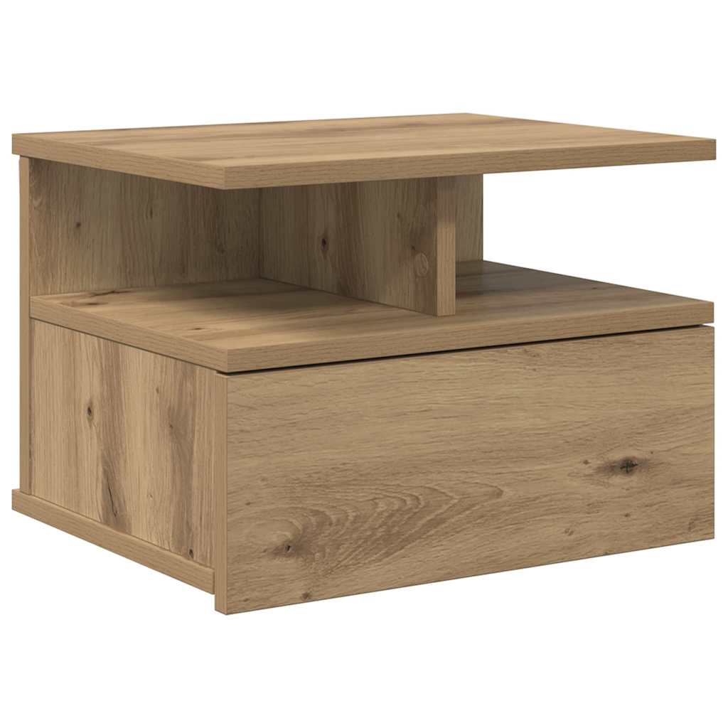 Flytende Nattbord Artisan Eik 40 x 31 x 28 cm Konstruert tre