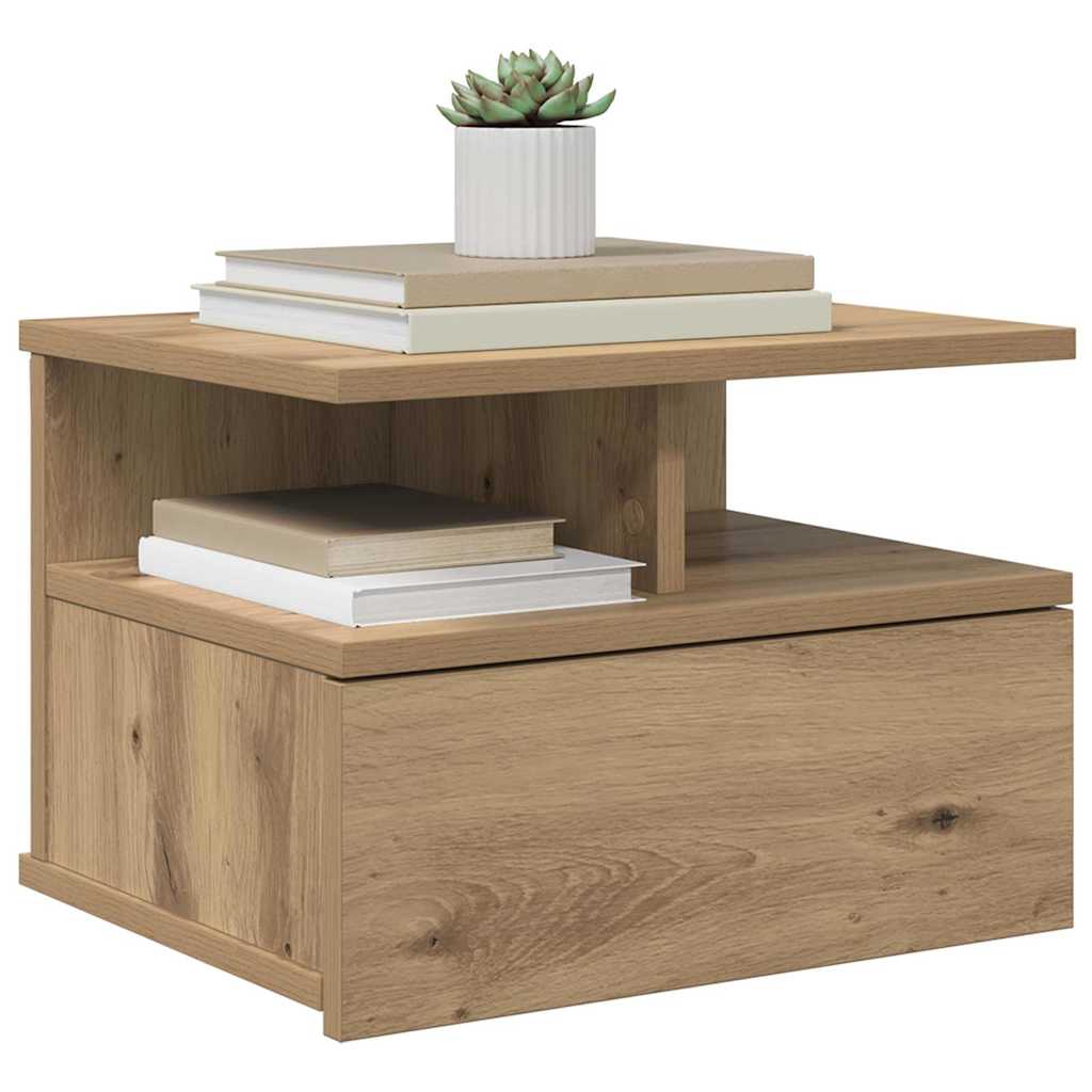 Flytende Nattbord Artisan Eik 40 x 31 x 28 cm Konstruert tre