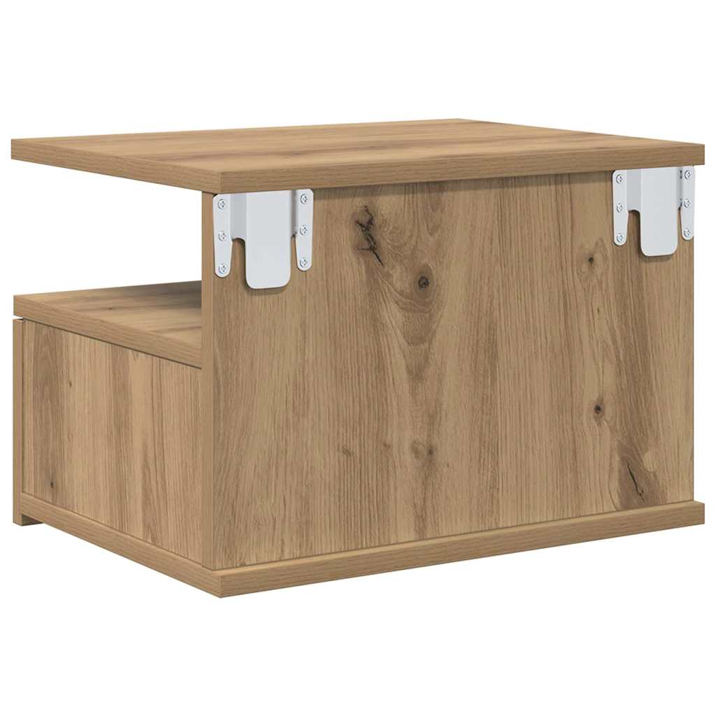 Flytende Nattbord 2 stk. Artisan Eik 40 x 31 x 28 cm