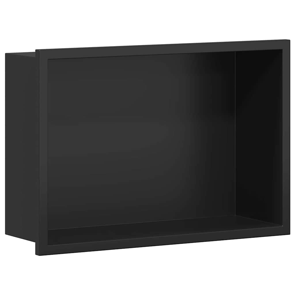 Dusjniche Svart 30 x 20 x 9,5 cm Rustfritt Stål