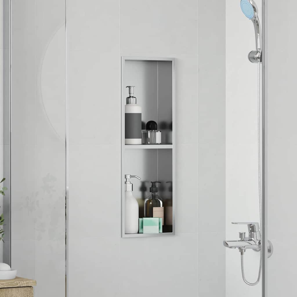 Dusjniche sølv 60 x 20 x 9,5 cm Rustfritt Stål