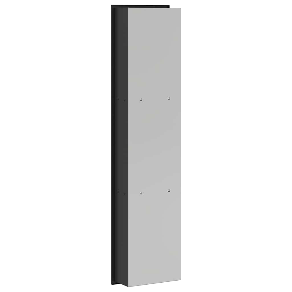 Dusjniche Svart 90 x 20 x 9,5 cm Rustfritt Stål