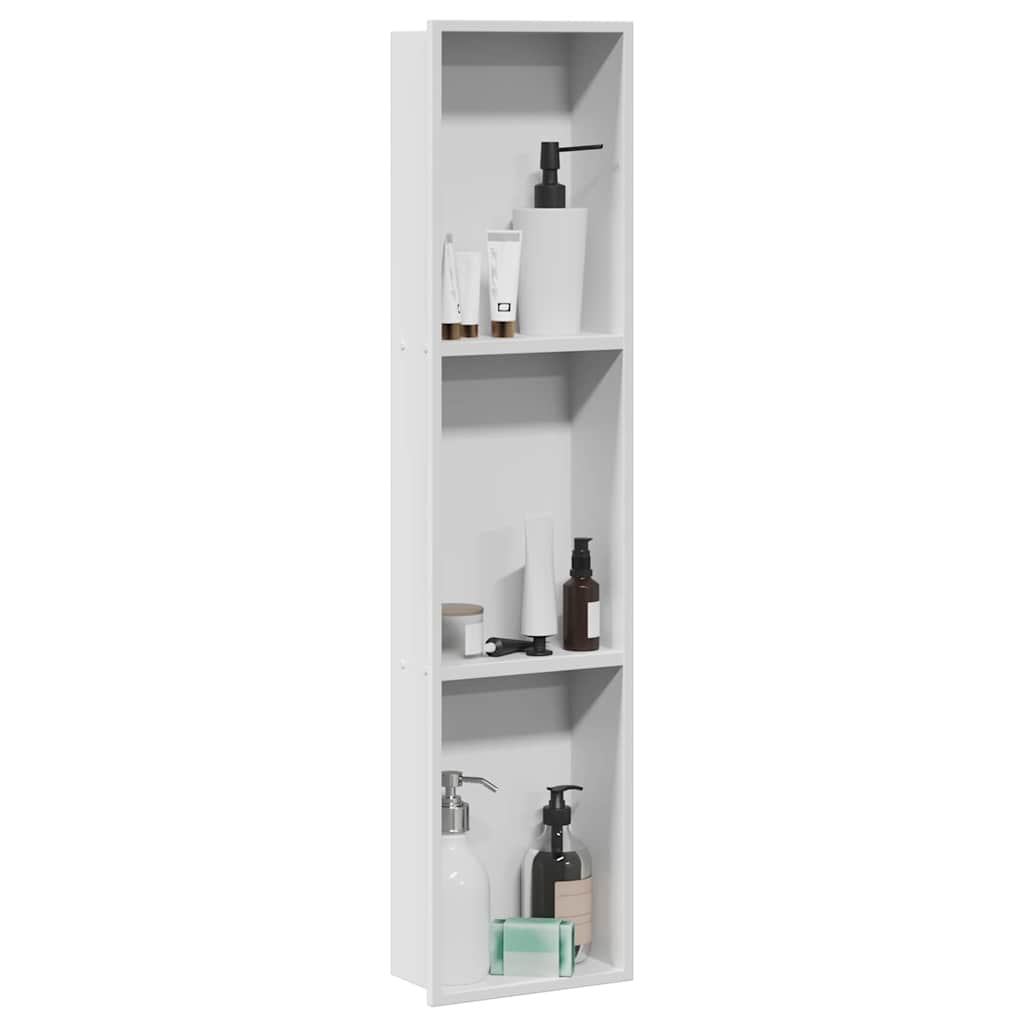 Dusjniche Hvit 90 x 20 x 9,5 cm Rustfritt Stål