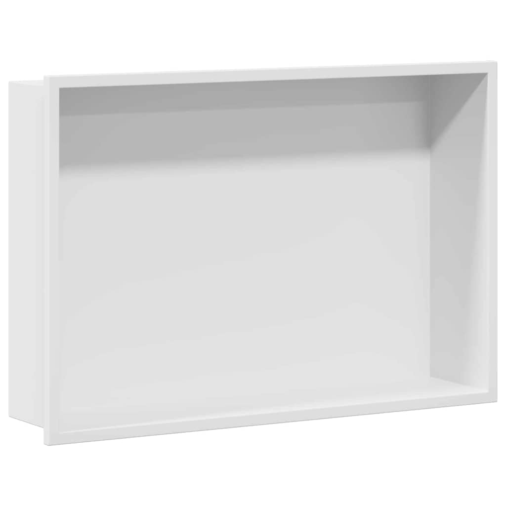 Dusjniche Hvit 45 x 30 x 9,5 cm Rustfritt Stål