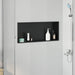 Dusjniche Svart 75 x 30 x 9,5 cm Rustfritt Stål