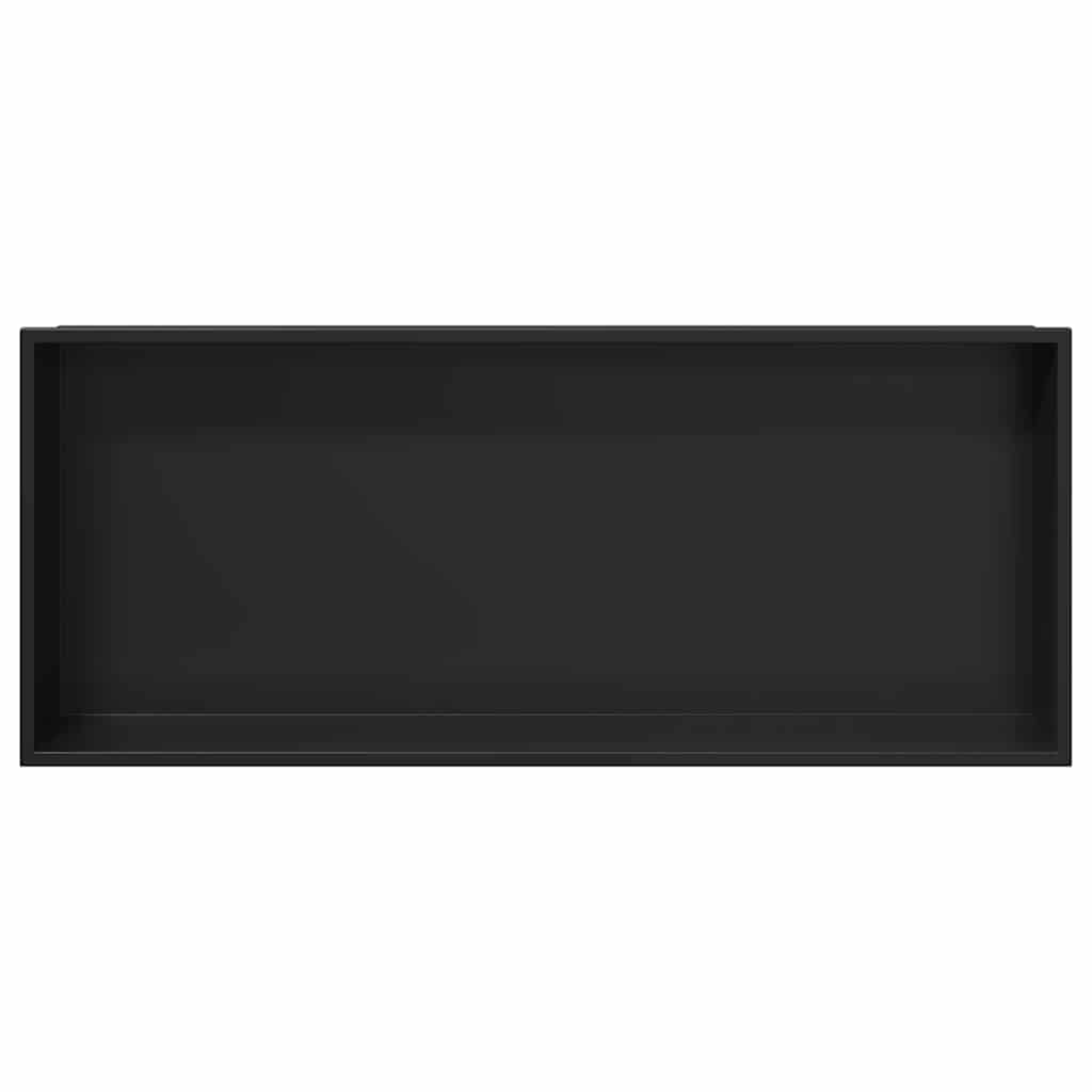Dusjniche Svart 75 x 30 x 9,5 cm Rustfritt Stål