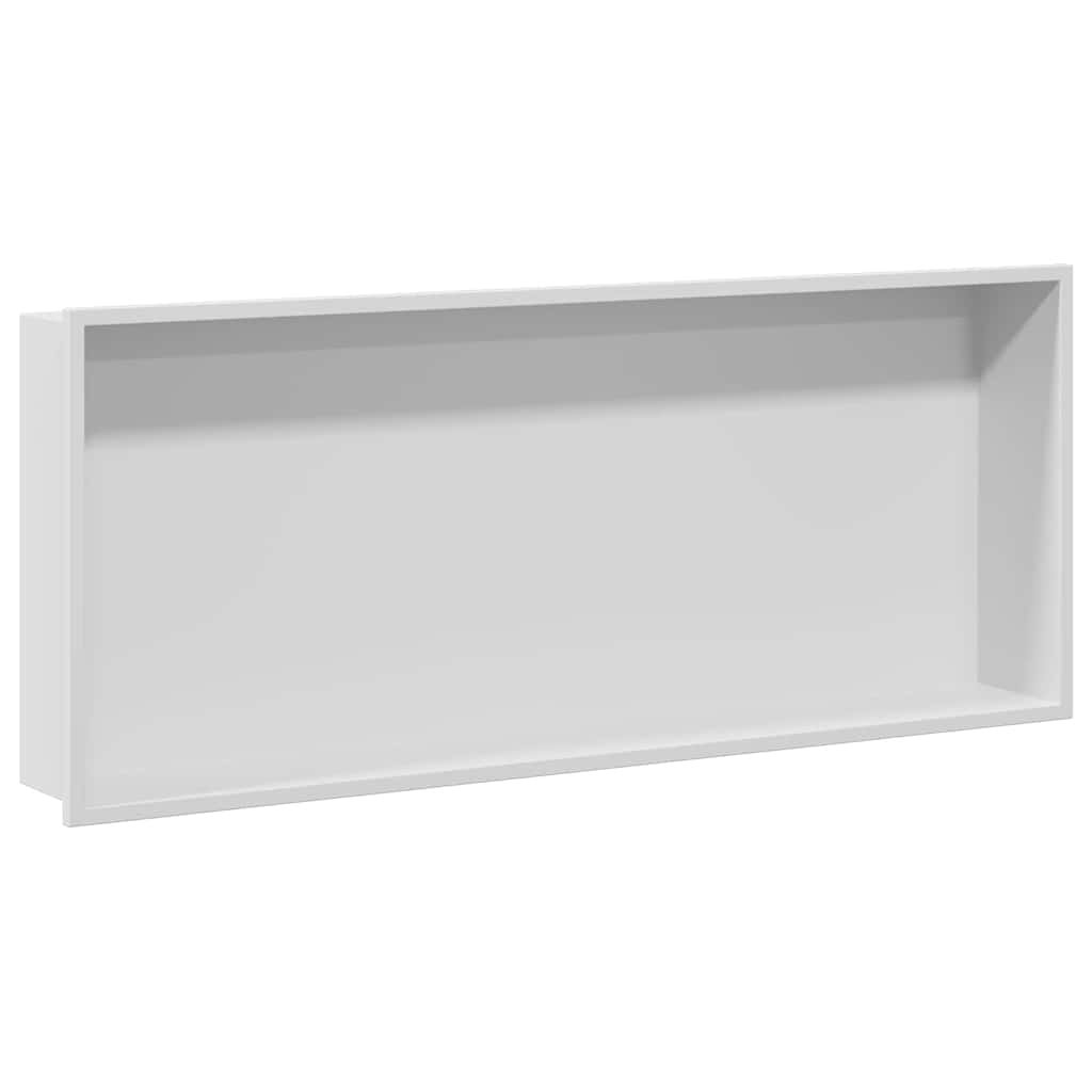 Dusjniche Hvit 75 x 30 x 9,5 cm Rustfritt Stål