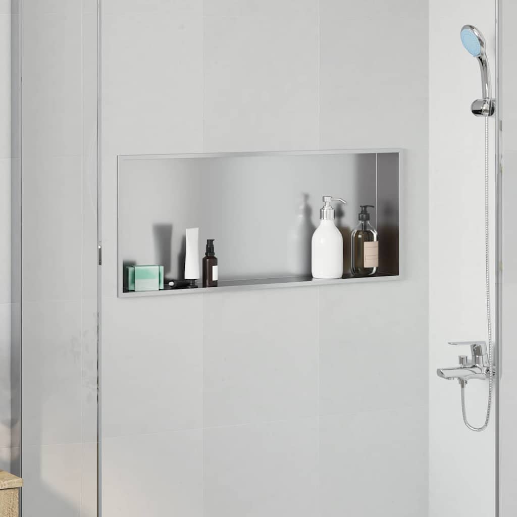 Dusjniche sølv 75 x 30 x 9,5 cm Rustfritt Stål