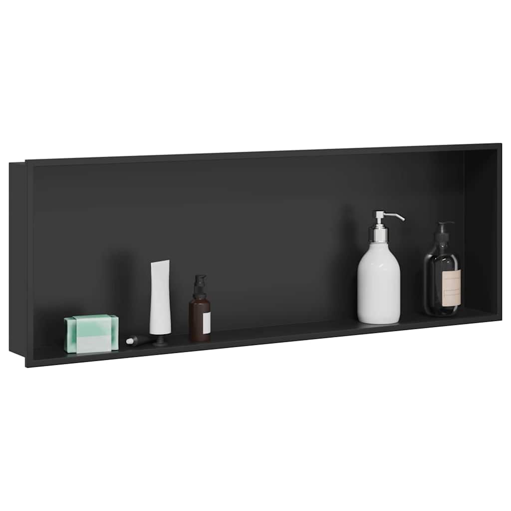 Dusjniche Svart 90 x 30 x 9,5 cm Rustfritt Stål